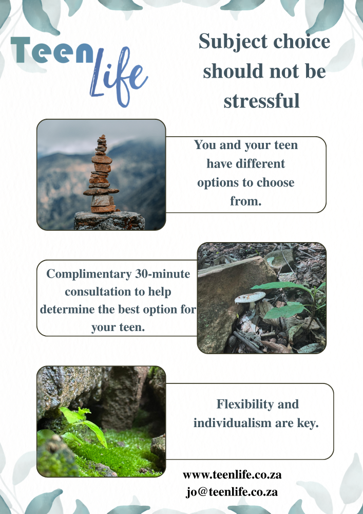 Offers options for subject choices